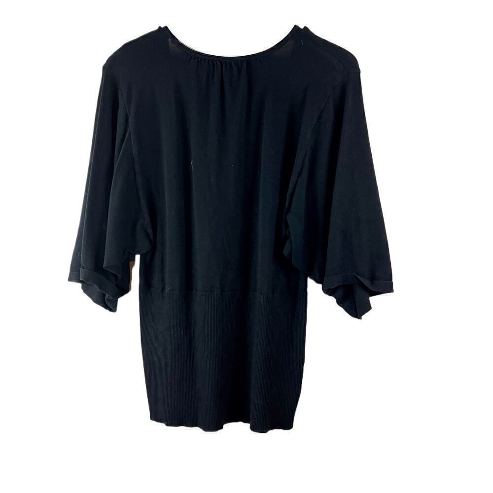 Alfani Side-Button Black Side Button Pullover Wom… - image 6